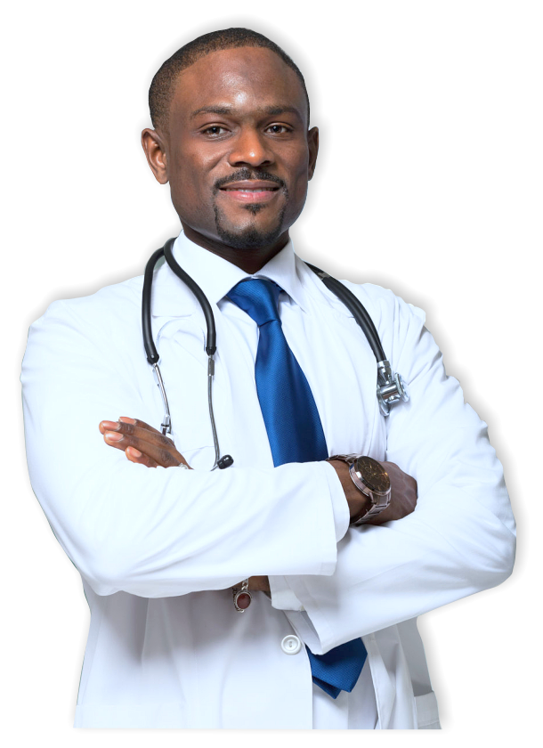 male doctor smiling